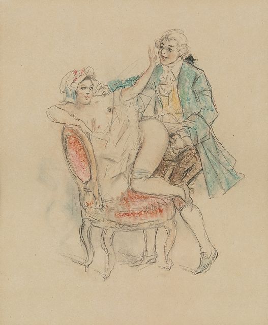 Poulton T.L.  | Tu te trompes brigand!, coloured pencil on paper 21.5 x 18.0 cm