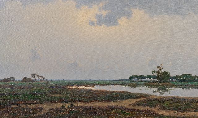 Knikker sr. J.S.  | Expansive Dutch landscape, oil on canvas 60.4 x 100.2 cm, signed l.r.