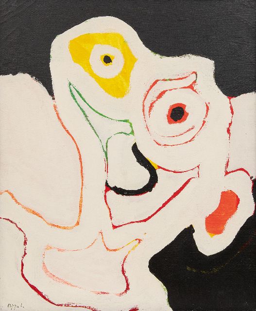 Karel Appel | Untitled (Head), oil on canvas, 65.4 x 54.0 cm, signed l.l.