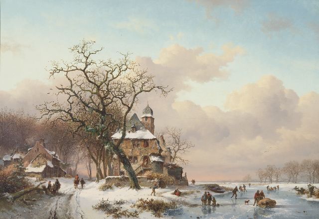 Kruseman F.M.  | -, oil on canvas 75.0 x 109.0 cm, signed l.l. and dated 1861