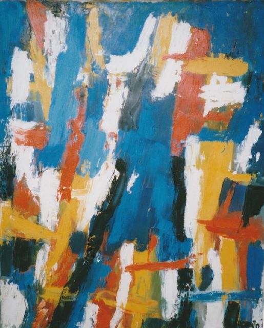 Gust Romijn | -, oil on canvas, 118.0 x 80.0 cm, signed l.r. and dated 1955