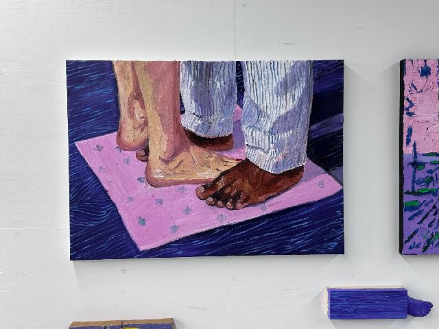 Carlos Blaaker | Bath mat, oil on canvas, 100.0 x 140.0 cm