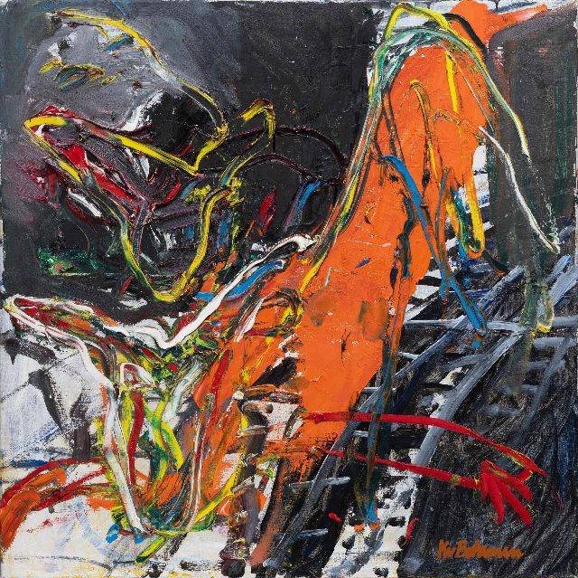 Bohemen C.B. van | Untitled, oil on canvas 100.0 x 100.0 cm, signed l.r.