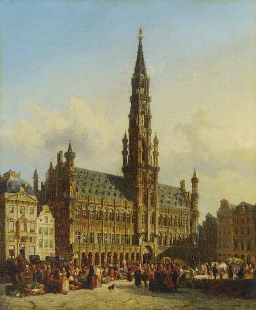 Cornelis Springer | -, oil on canvas, 76.5 x 63.5 cm, signed l.r. and ca.1845   reserved
