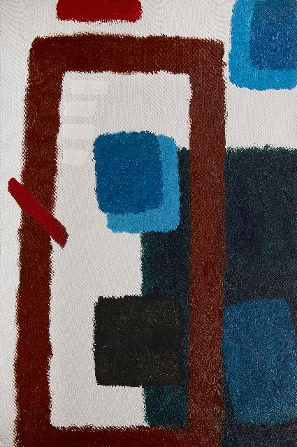 Hussem W.F.K.  | Abstract composition, oil on canvas 150.3 x 100.5 cm, executed 1962