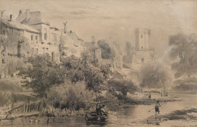 Cornelis Springer | -, charcoal on paper, 30.0 x 45.5 cm, signed l.r. and dated 27 June '67