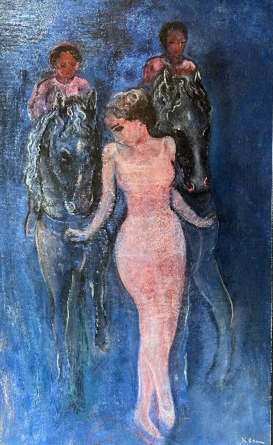 Frits Klein | Voltigeurs, oil on canvas, 59.6 x 36.6 cm, signed l.r. and on the stretcher
