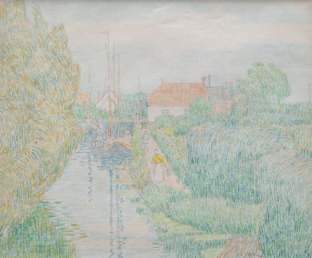 Jan Toorop | -, pencil on paper, 13.0 x 15.8 cm, signed l.r.