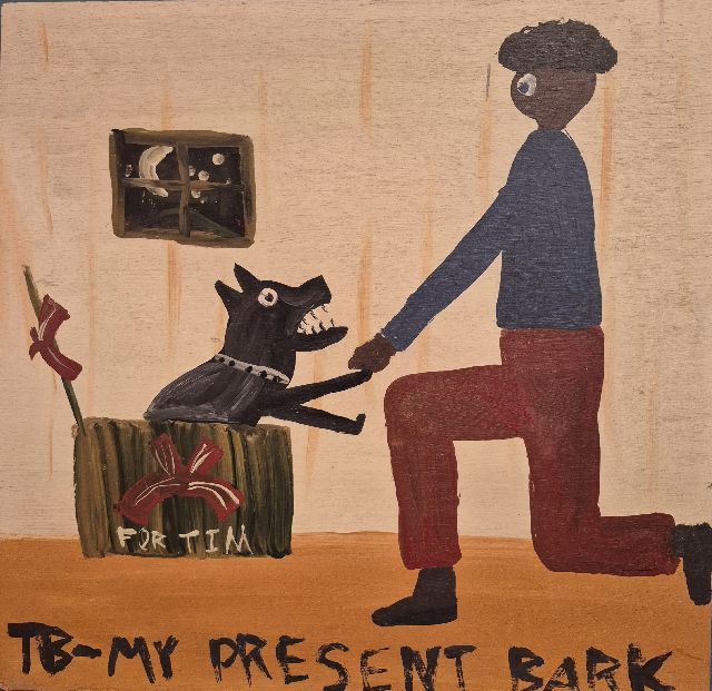 Tim Brown | My present bark, oil on panel, 37.6 x 38.8 cm, signed l.l.