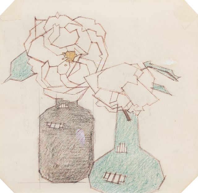 Valk H.J.  | -, coloured pencil on paper 22.5 x 23.0 cm