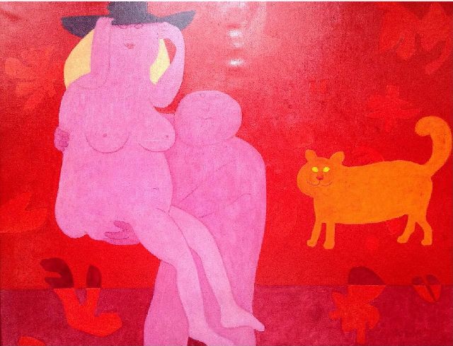 Jan Roëde | -, oil on canvas, 114.0 x 146.0 cm, dated 1969