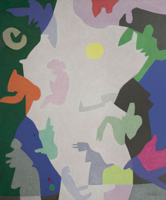 Jan Roëde | Lanzarote III, acrylic on canvas, 180.1 x 150.3 cm, signed l.r. and dated '89