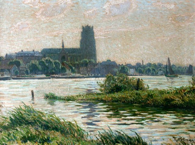 Rodolphe Wytsman | A view of Dordrecht, oil on canvas, 45.5 x 60.0 cm, signed l.r.