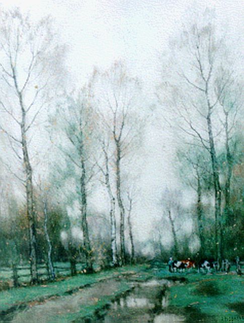 Arnold Marc Gorter | A landscape,Twente, watercolour on paper, 55.0 x 42.0 cm, signed l.r.