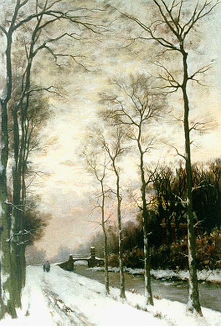 Fredericus Jacobus van Rossum du Chattel | A snow-covered landscape, oil on canvas, 66.1 x 47.1 cm, signed l.l.