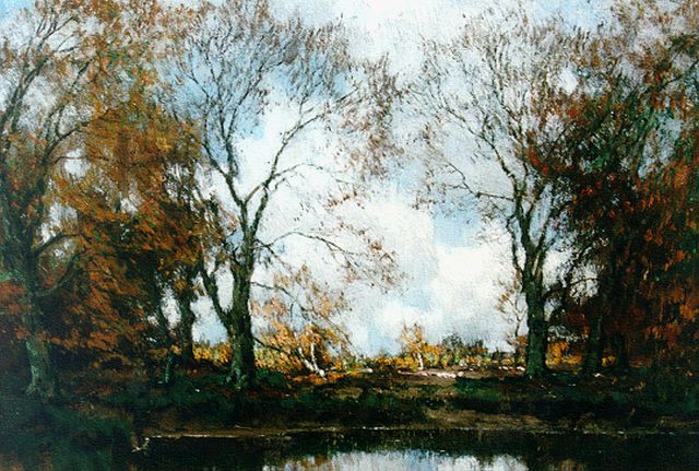 Arnold Marc Gorter | Autumn landscape, oil on canvas, 32.0 x 42.5 cm, signed l.r.