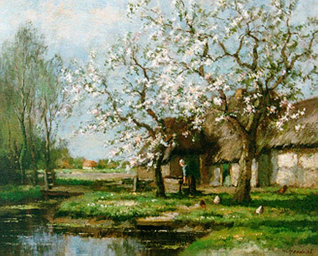 Cor Bouter | Spring, oil on canvas, 41.3 x 51.3 cm, signed l.r.