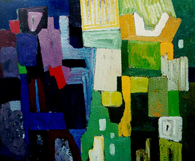 Breetvelt A.  | Composition, oil on canvas 75.1 x 90.0 cm, signed l.r.