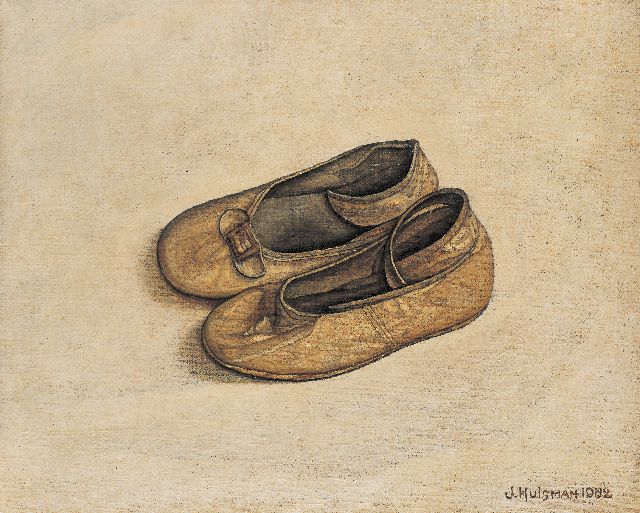 Jopie Huisman | Shoes, oil on canvas, 20.0 x 25.0 cm, signed l.r. and dated 1982