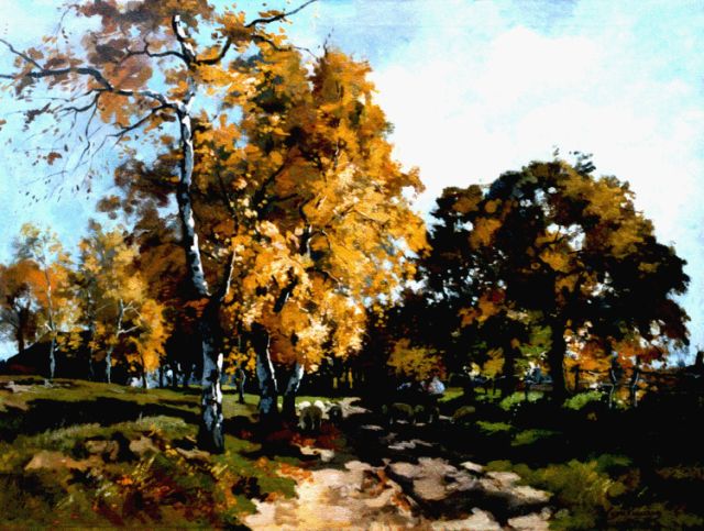 Jan van Vuuren | Vierhouten, oil on canvas, 76.0 x 100.0 cm, signed l.r.