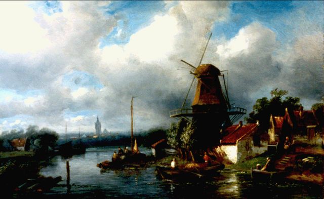Charles Leickert | A river landscape in summer, oil on panel, 25.0 x 40.0 cm, signed l.r.