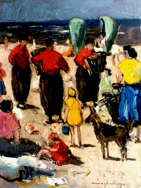 Arie Wassenburg | Orchestral music from Volendam, Scheveningen, 24.0 x 18.0 cm, signed l.r.