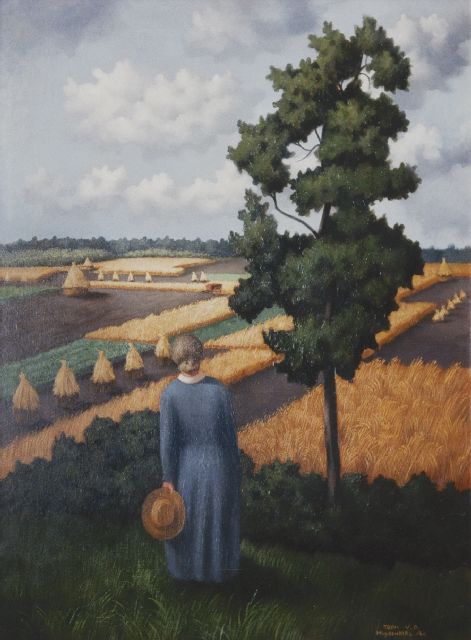 Muysenberg A.A.F. van den | A landscape, South Limburg, oil on canvas 100.3 x 75.0 cm, signed l.r. and dated '40
