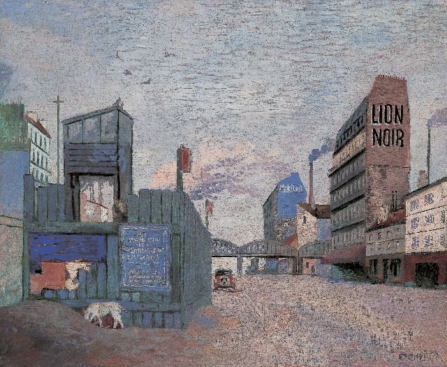 Wim Oepts | Lion Noir, Paris, oil on canvas, 38.1 x 46.1 cm, signed l.r. and dated '35