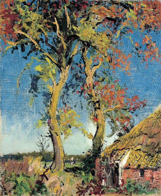 Jan Altink | A farm in a summer landscape, oil on canvas, 60.6 x 50.2 cm, signed l.r. and dated '46