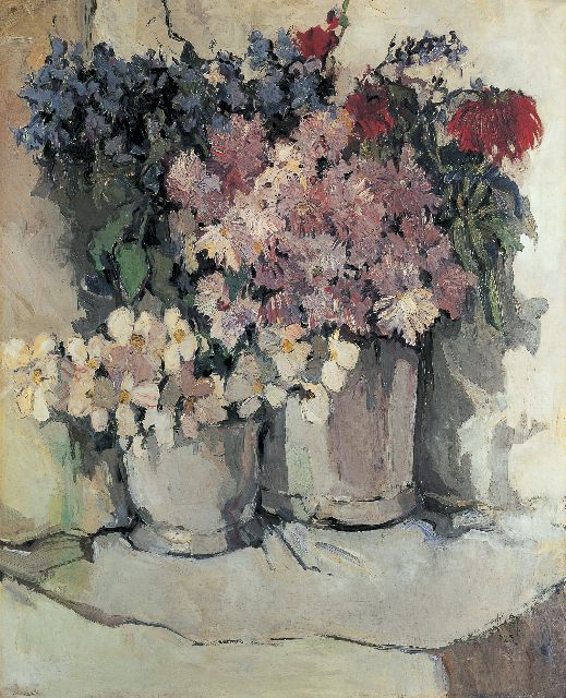 Dick Ket | A bunch of wildflowers, oil on canvas, 100.1 x 81.0 cm, signed l.r. and dated '25