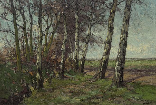 Paul Bodifée | A forest landscape, oil on canvas, 31.5 x 45.6 cm, signed l.r.