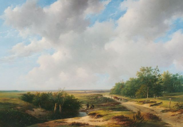 Andreas Schelfhout | An extensive summer landscape, oil on panel, 73.3 x 104.0 cm, signed l.l.