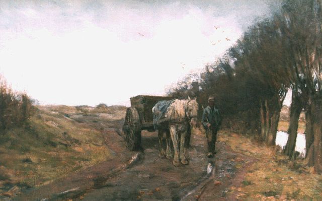 Schregel B.P.  | Homeward bound, oil on canvas 33.7 x 52.2 cm