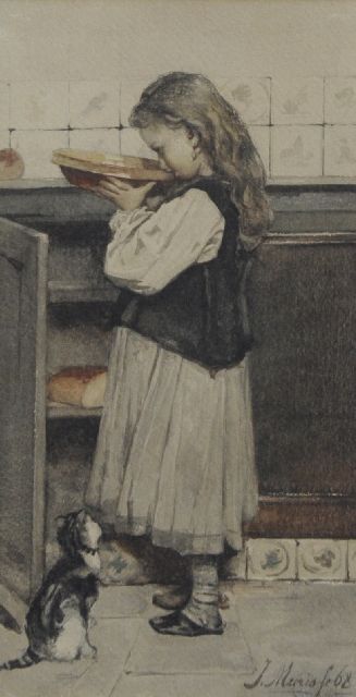 Maris J.H.  | Have a nibble, watercolour on paper 28.0 x 14.8 cm, signed l.r. and dated '68