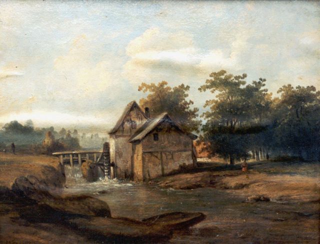 Tom J.B.  | Drainage mill, oil on canvas 34.9 x 45.1 cm, signed l.l. and dated 1857