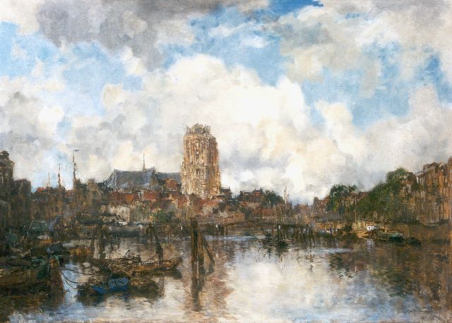 Mastenbroek J.H. van | View of Dordrecht, oil on canvas 122.7 x 170.7 cm, signed l.r. and dated 1923