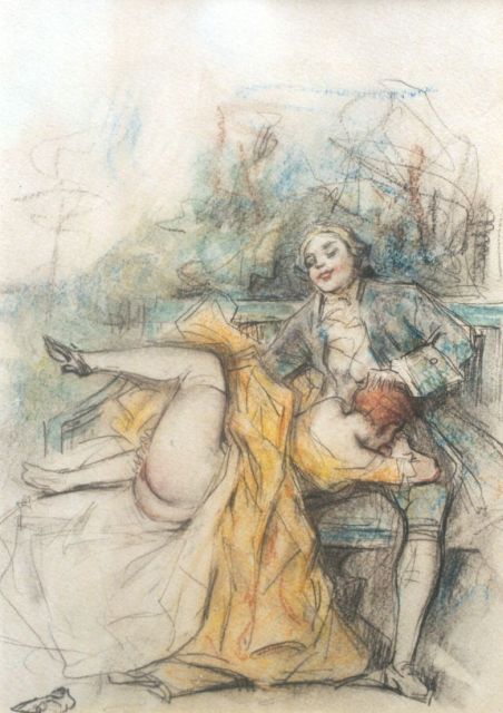 Tom Poulton | Société de secours mutuel / Mutual support, coloured pencil on paper, 21.5 x 18.0 cm