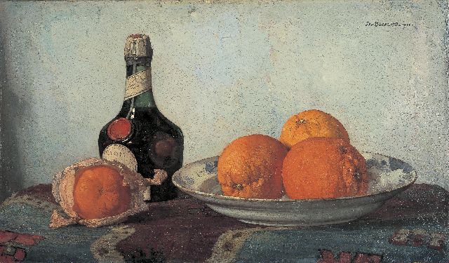 Jan Bogaerts | A still life with oranges, oil on canvas, 32.4 x 55.2 cm, signed u.r. and dated 1922