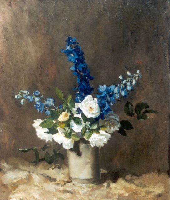 Herman Mees | A flower still life, oil on canvas, 65.7 x 56.1 cm, signed l.l.