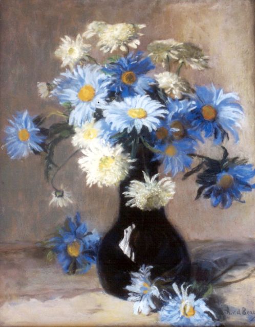 Berg A.C. van den | Flower still life, pastel on paper 49.0 x 39.0 cm, signed l.r.