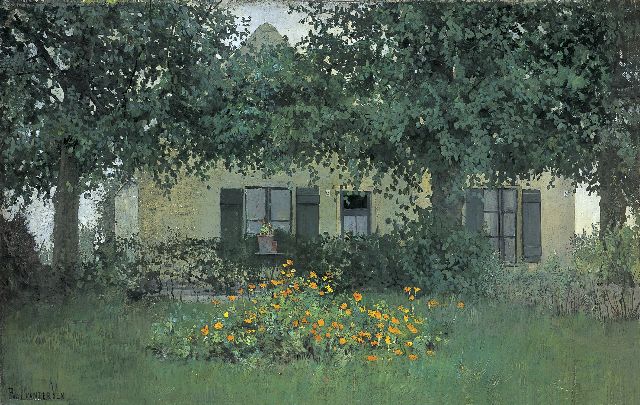 Paul van der Ven | A farm in springtime, oil on canvas, 35.5 x 55.7 cm, signed l.l.