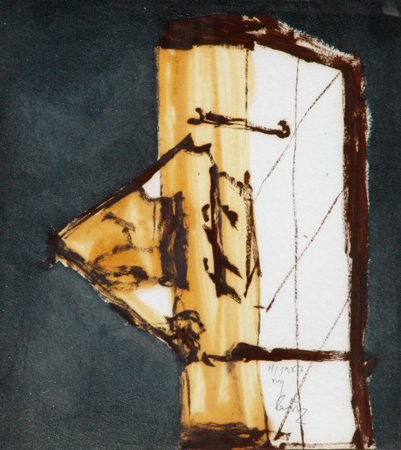 Ybáñez M.  | Composition, gouache and oil on paper 44.5 x 39.5 cm, signed l.r. and dated 1987
