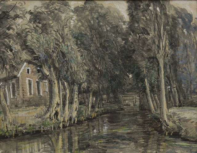 Dijkstra J.  | Giethoorn, watercolour on paper 51.2 x 66.0 cm, signed l.r.