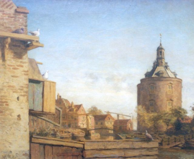 Tholen W.B.  | Enkhuizen, oil on canvas 66.1 x 80.4 cm, signed l.l.