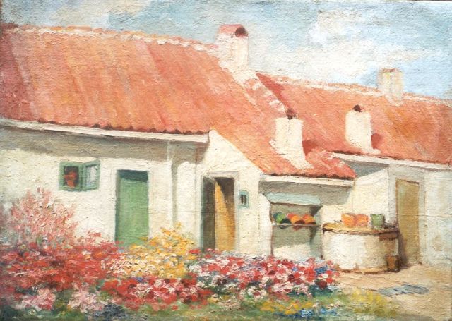 Zee A. van der | A farm, oil on canvas 46.9 x 65.7 cm, signed l.l.