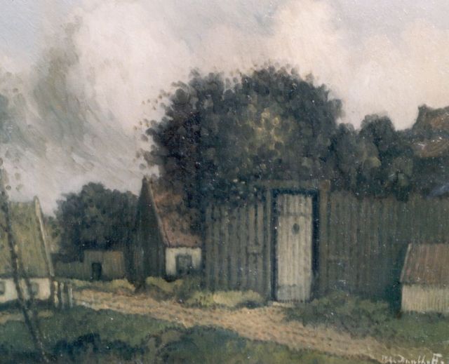 Henri van Daalhoff | Houses, oil on panel, 21.0 x 27.0 cm, signed l.r.
