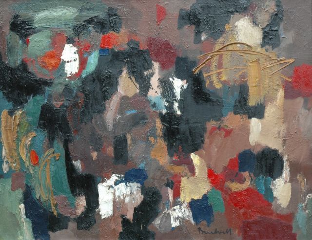 Dolf Breetvelt | Composition, oil on canvas, 100.5 x 130.0 cm, signed right of the centre