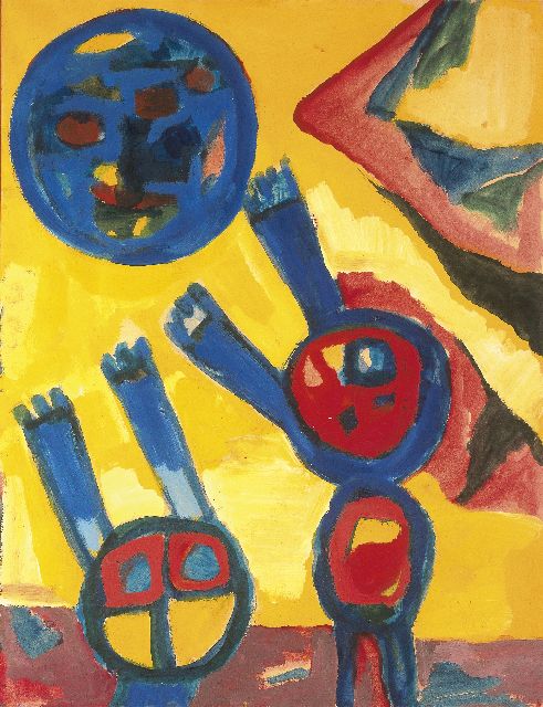 Benner G.  | Children at play, gouache on paper 65.3 x 50.0 cm, signed l.r.