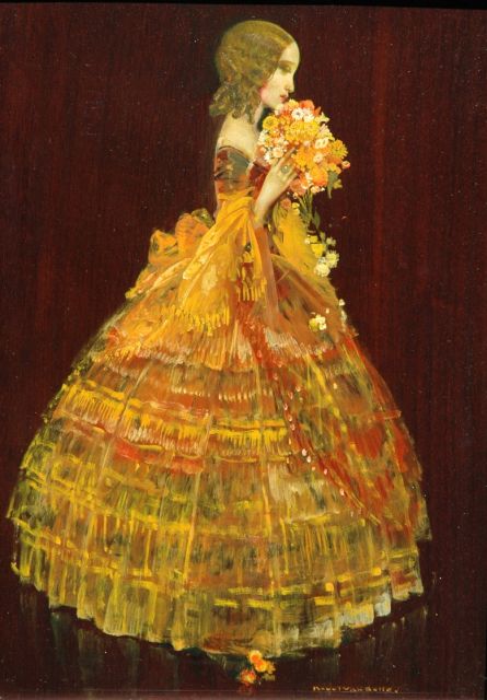 Belle K. van | A beauty, oil on panel 41.8 x 29.7 cm, signed l.r.