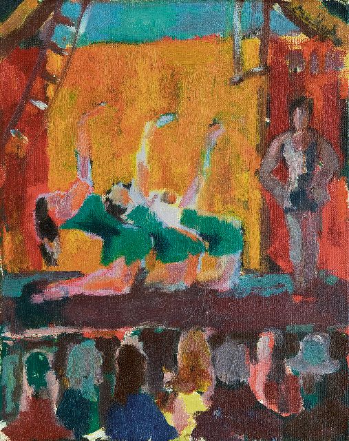 Kuhr J.L.G.  | Revue-stars, oil on canvas 30.0 x 24.1 cm, signed u.r.